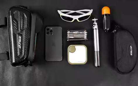 Sacoche de Cadre Avant Vélo Étanche avec Support Téléphone