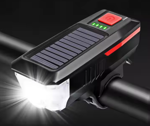 Lampe Avant Vélo Solaire LuminCycle™
