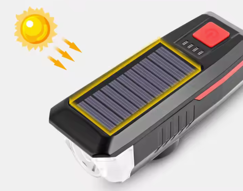 Lampe Avant Vélo Solaire LuminCycle™