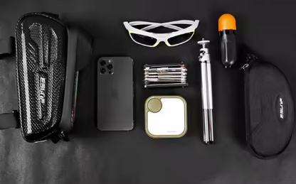 Sacoche de Cadre Avant Vélo Étanche avec Support Téléphone