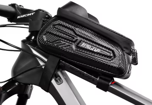 Sacoche de Cadre Avant Vélo Étanche avec Support Téléphone