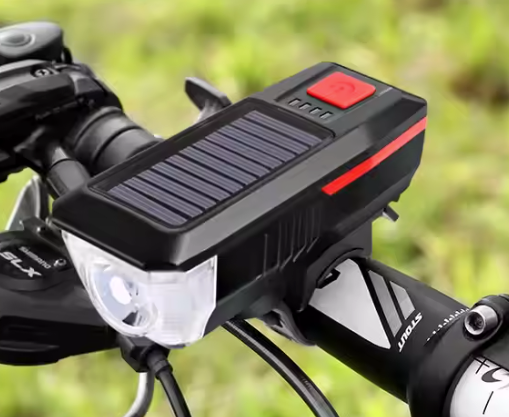 Lampe Avant Vélo Solaire LuminCycle™